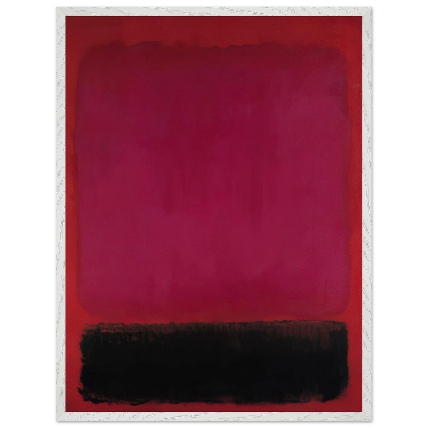 Helen Frankenthaler - Untitled - 1967 Wall art - 20x25 cm / 8x10 inches - Premium Wooden Framed Poster With Fine Art Paper-canvas - Black frame