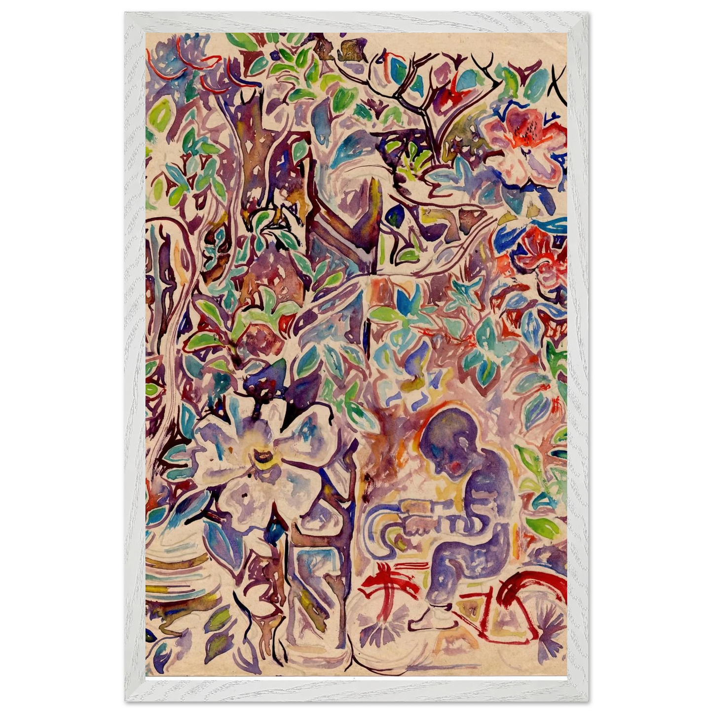 Walter Inglis Anderson - Walter Anderson Wall art - 70x100 cm / 28x40 inches - Premium Wooden Framed Poster With Fine Art Paper-canvas - Wood frame