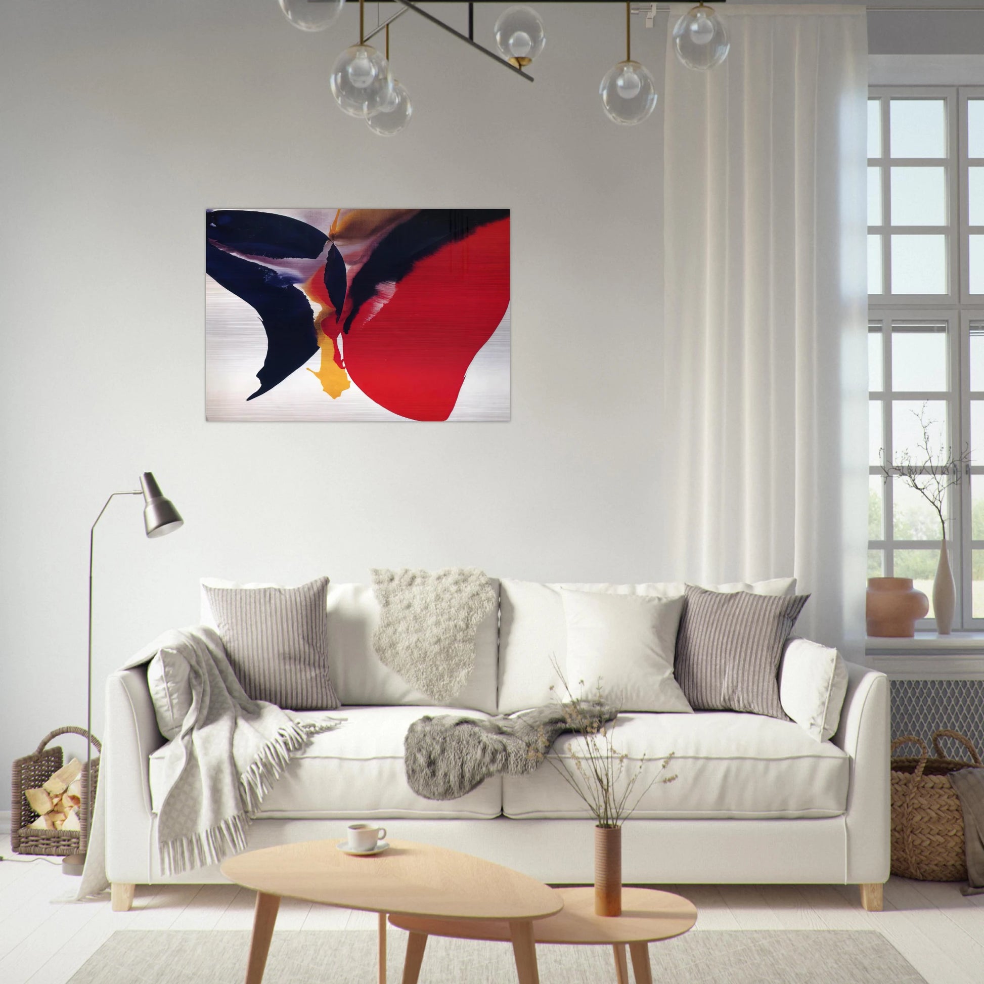Untitled - Color Field Painting, Lyrical Abstraction - Paul Jenkins Brushed Aluminum Print - 70x100 cm / 28x40 inches | Paul Jenkins Aluminum Print | Paul Jenkins Prints