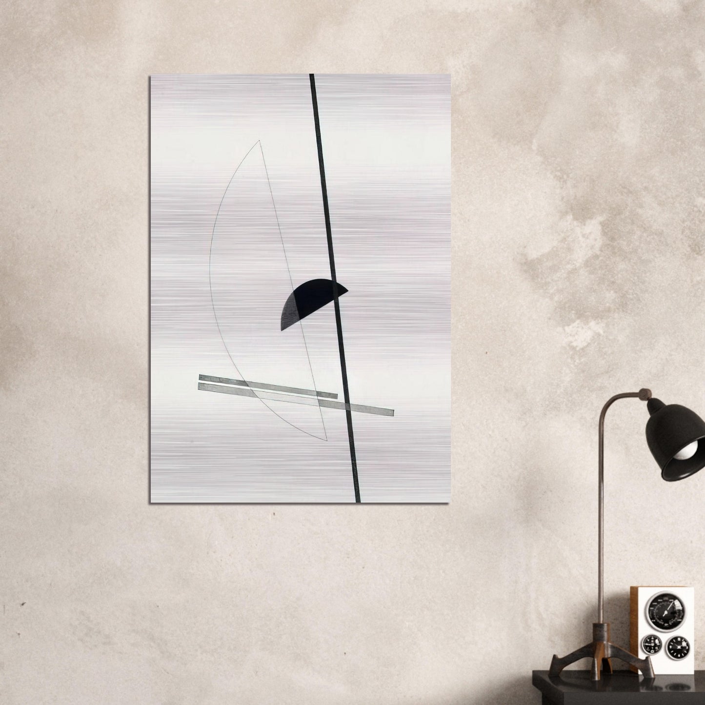 Construction - Laszlo Moholy-Nagy Brushed Aluminum Print - 70x100 cm / 28x40 inches | Laszlo Moholy-Nagy Aluminum Print | Laszlo Moholy-Nagy Prints