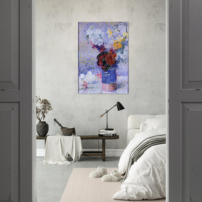 Flowers in a Glass - Henri-Edmond Cross Brushed Aluminum Print - 70x100 cm / 28x40 inches | Henri-Edmond Cross Aluminum Print | Henri-Edmond Cross Prints
