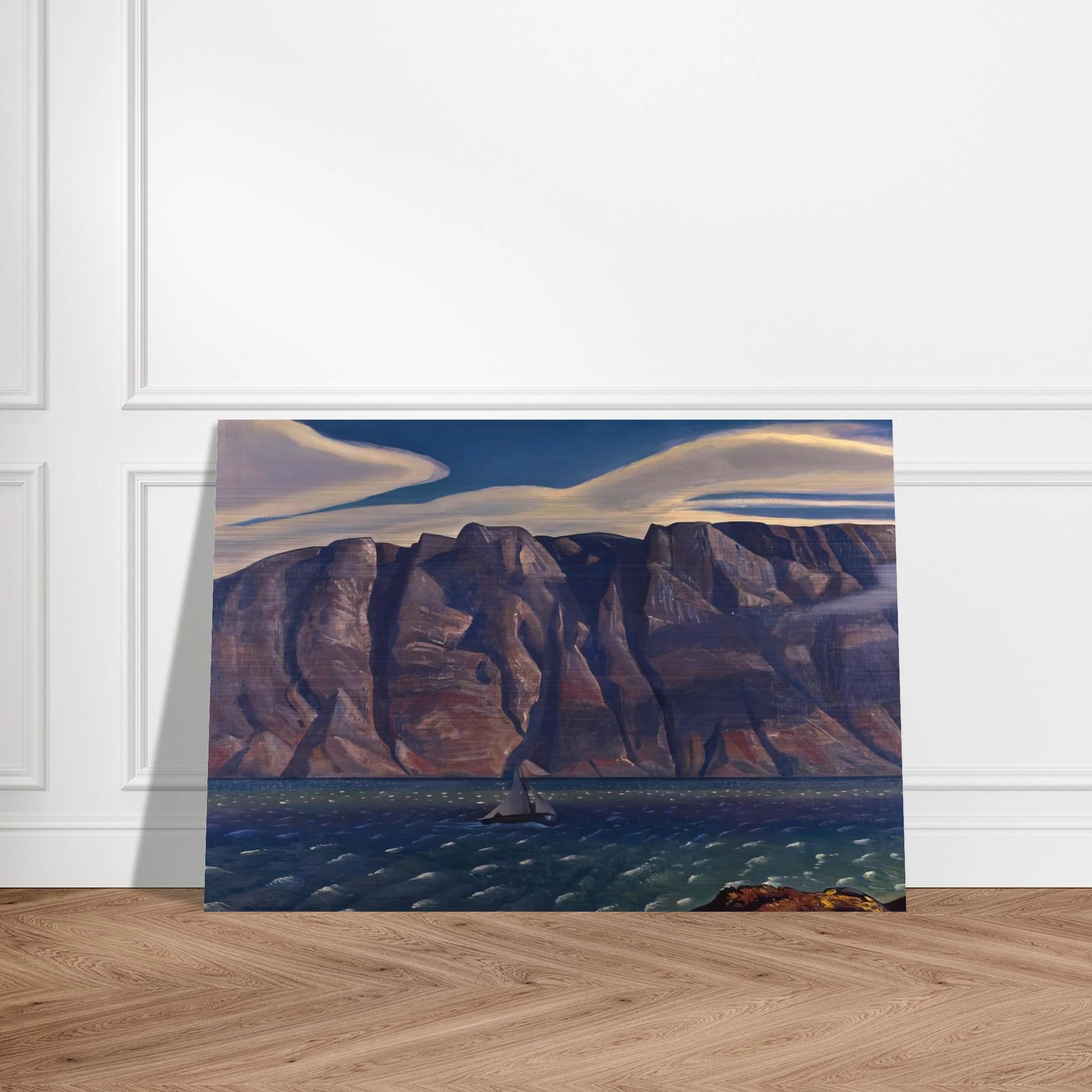 Squall, Greenland - Rockwell Kent Brushed Aluminum Print - 70x100 cm / 28x40 inches | Rockwell Kent Aluminum Print | Rockwell Kent Prints