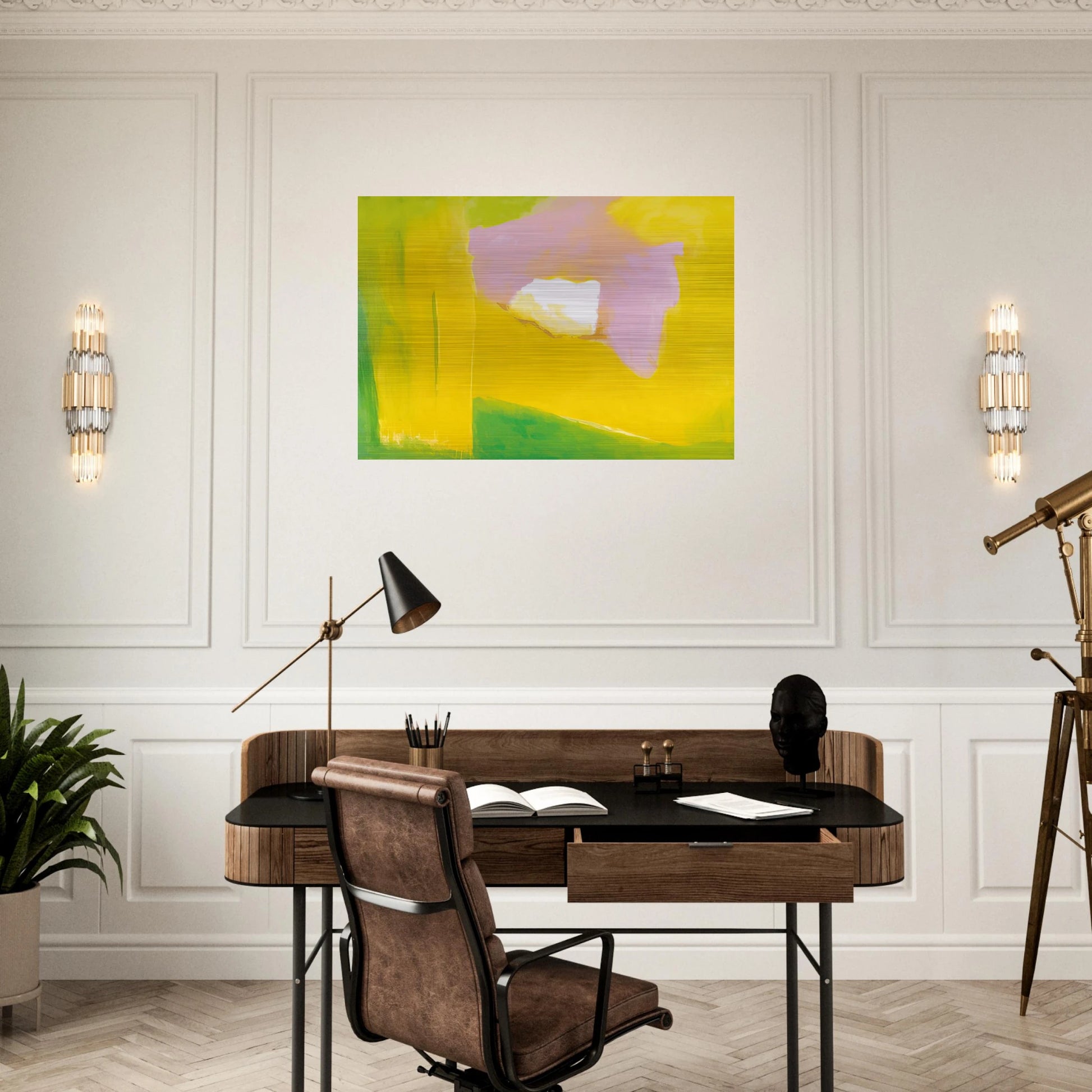 UNTITLED 8 1997 - Esteban Vicente Brushed Aluminum Print - 70x100 cm / 28x40 inches | Esteban Vicente Aluminum Print | Esteban Vicente Prints