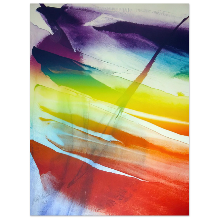 Paul Jenkins - Phenomena Franklin's Kite - 1974  75x100 cm / 30x40inches Fine Art Poster