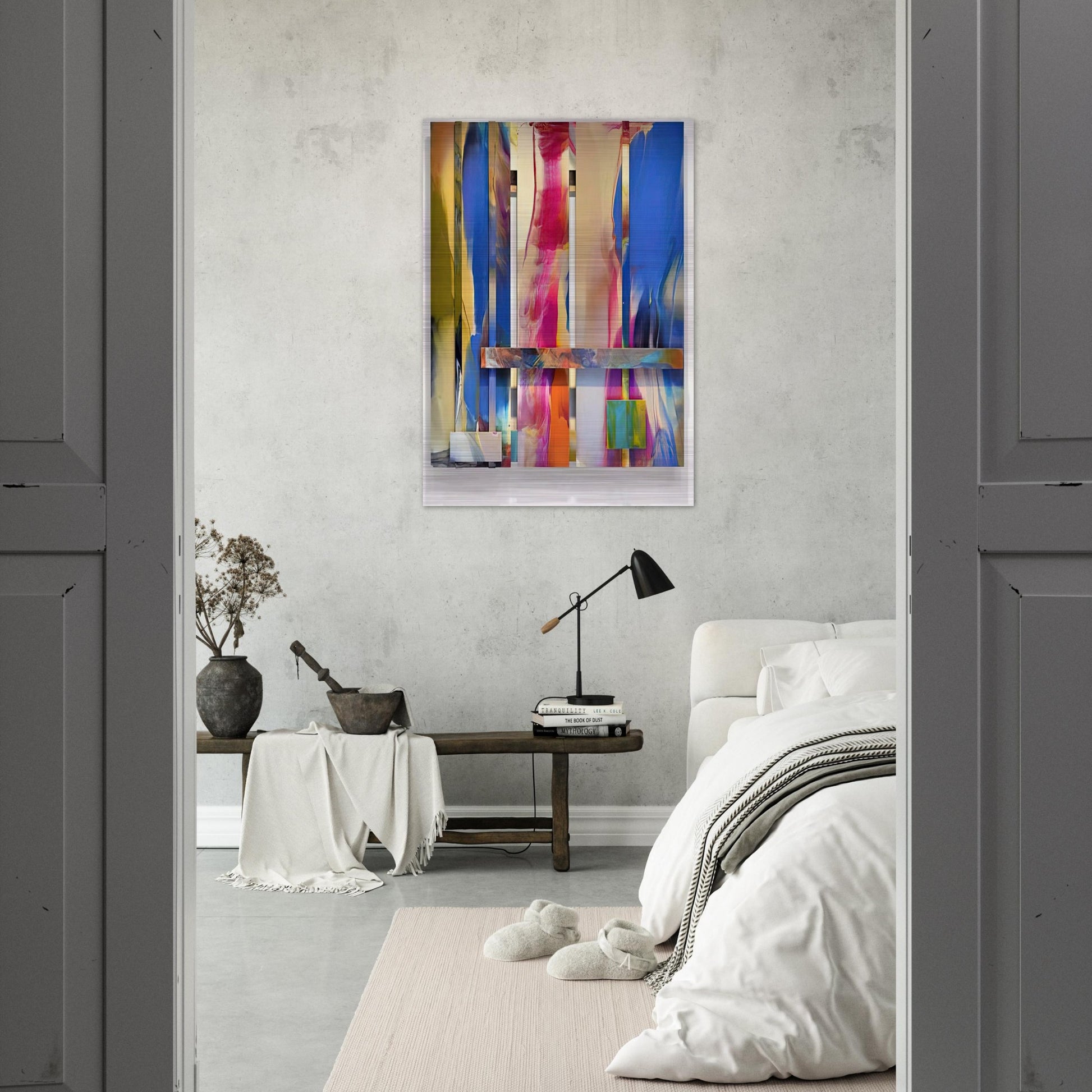 Wide - Sam Gilliam Brushed Aluminum Print - 70x100 cm / 28x40 inches | Sam Gilliam Aluminum Print | Sam Gilliam Prints