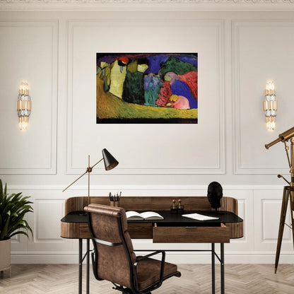 ENCOUNTER 1908 - Wassily Kandinsky Brushed Aluminum Print - 70x100 cm / 28x40 inches | Wassily Kandinsky Aluminum Print | Wassily Kandinsky Prints