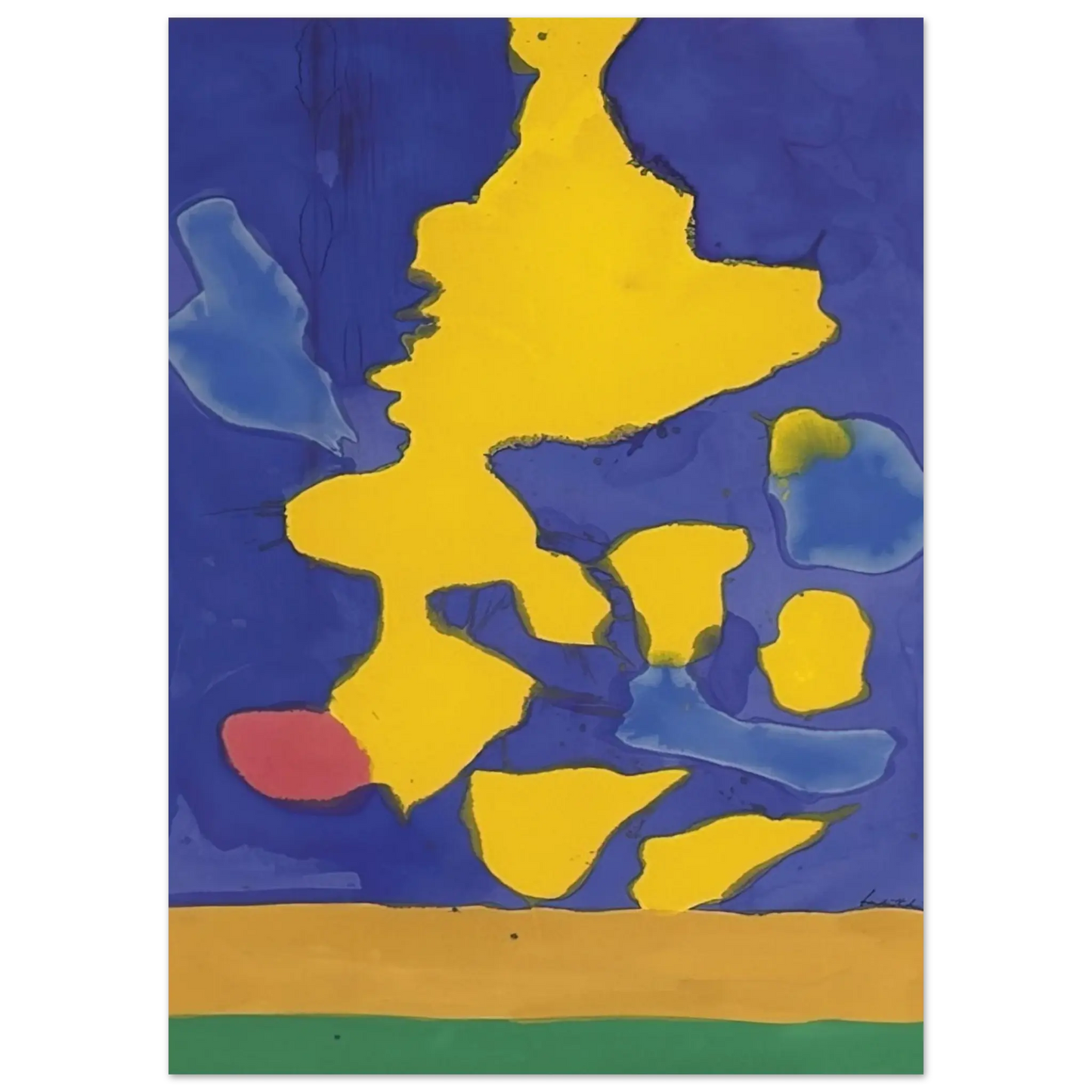Helen Frankenthaler - Saturn Revisited - 1964 Wall art - 75x100 cm / 30x40 Inches - Fine Art Poster - -