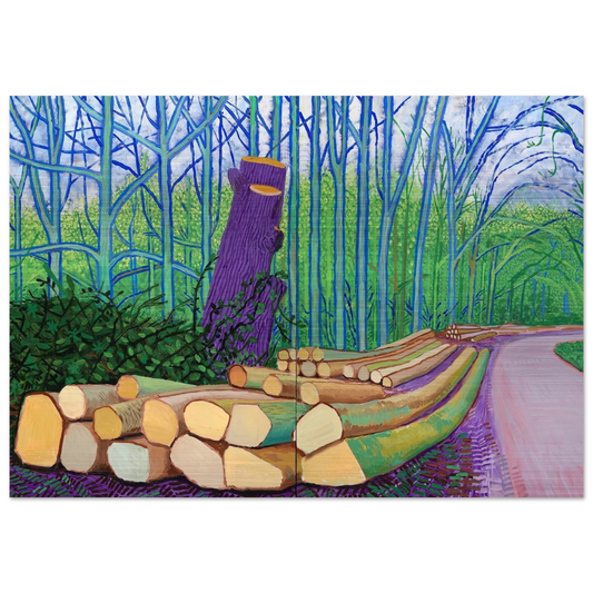 David Hockney - David Hockney Brushed Aluminum Print - 70x100 cm / 28x40 inches | David Hockney Aluminum Print | David Hockney Prints