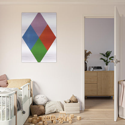 Aus violettem kern - 1967 - Max Bill Brushed Aluminum Print - 70x100 cm / 28x40 inches | Max Bill Aluminum Print | Max Bill Prints