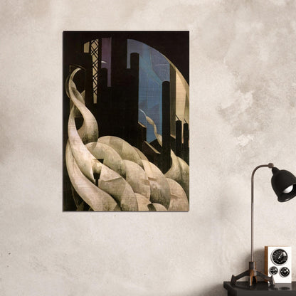 Incense of a New Church - 1921 - Charles Demuth Brushed Aluminum Print - 70x100 cm / 28x40 inches | Charles Demuth Aluminum Print | Charles Demuth Prints