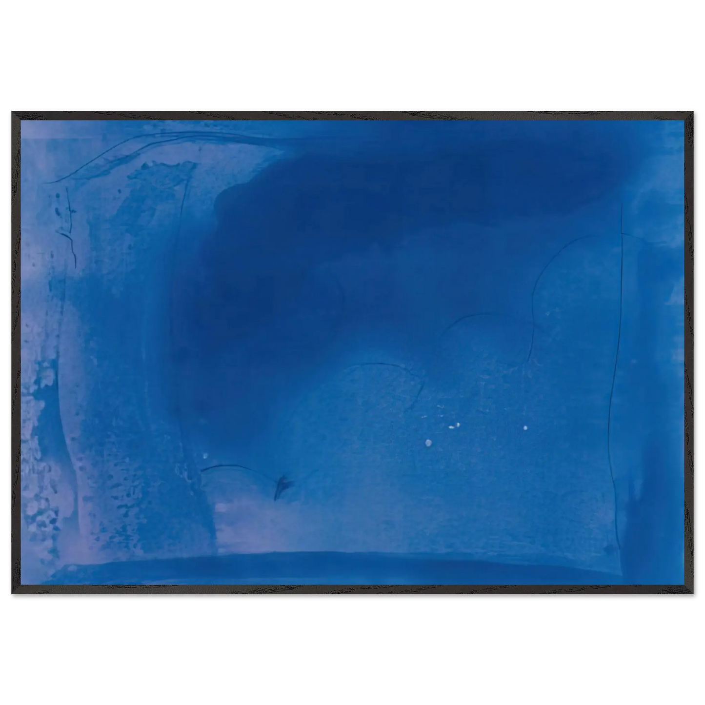 Helen Frankenthaler - Corot s Mark - 1987 Wall art - 45x60 cm / 18x24 Inches - Premium Wooden Framed Poster With Fine Art Paper - Black frame