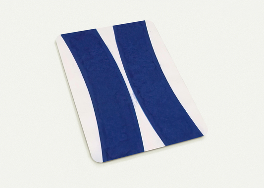 Colored Paper Image V  Blue Curves  from Colored Paper Images By Ellsworth Kelly Pack of 10 Post Cards | Ellsworth Kelly Post Cards | A6 (10.5 x 14.8 cm) - 4.1 x 5.8 inches