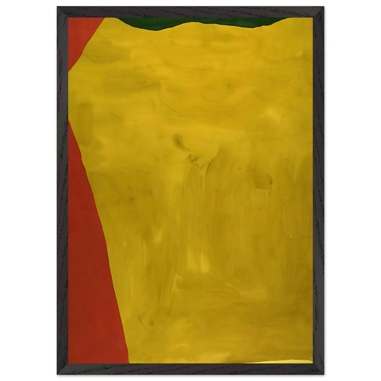 Helen Frankenthaler - Blessing of the Fleet - 1969 Wall art - 15x20 cm / 6x8 inches - Premium Wooden Framed Poster With Fine Art Paper-canvas - Black frame