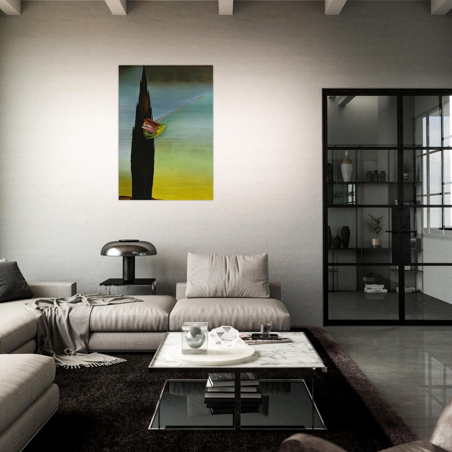 SURREALIST ESSAY - Salvador Dali Brushed Aluminum Print - 70x100 cm / 28x40 inches | Salvador Dali Aluminum Print | Salvador Dali Prints