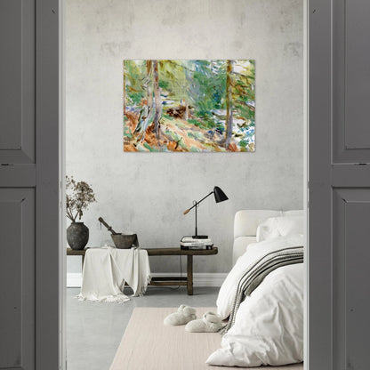 Val D'Aosta, Purtud - John Singer Sargent Brushed Aluminum Print - 70x100 cm / 28x40 inches | John Singer Sargent Aluminum Print | John Singer Sargent Prints