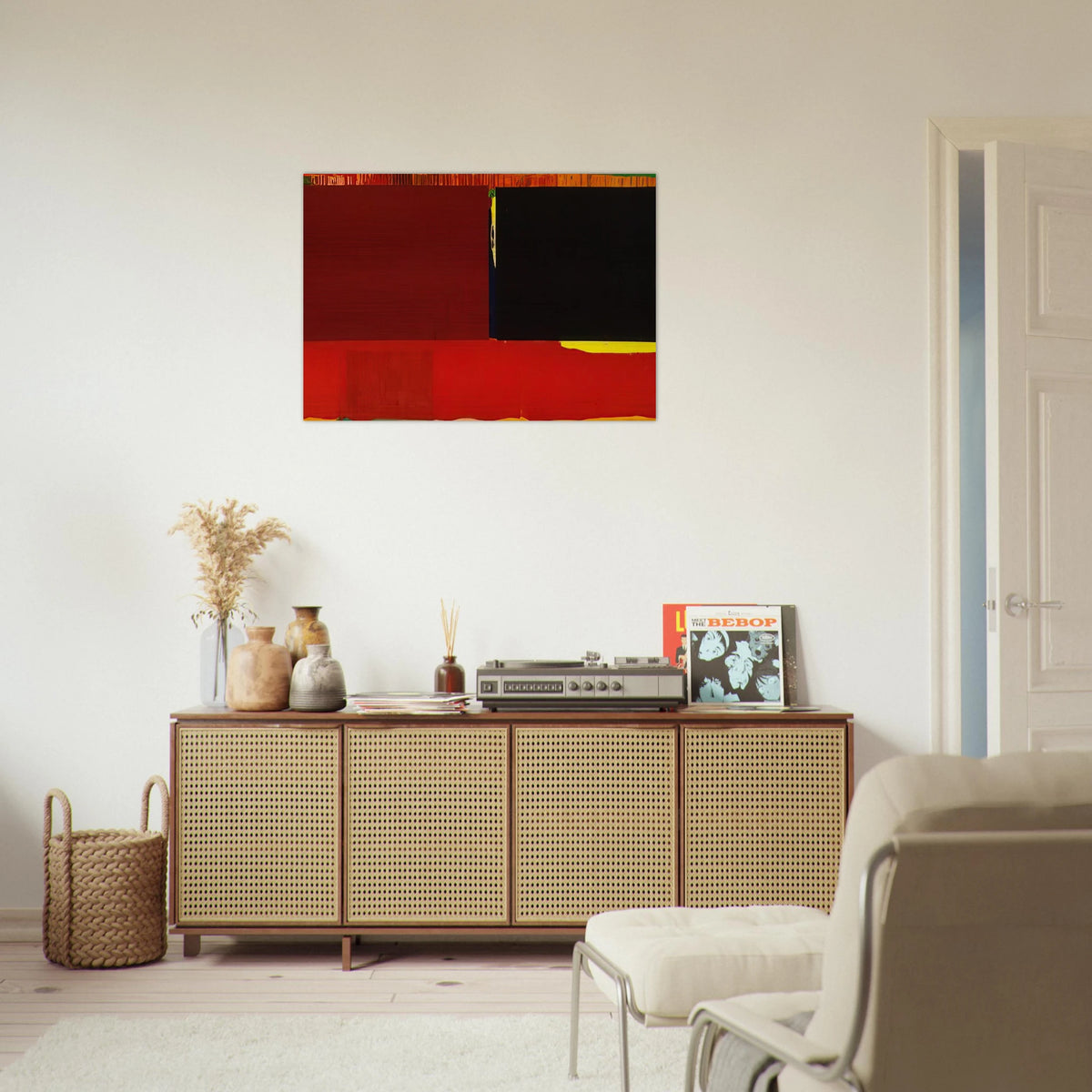 29. 03. 60 - 1960 - John Hoyland Brushed Aluminum Print - 70x100 cm / 28x40 inches | John Hoyland Aluminum Print | John Hoyland Prints