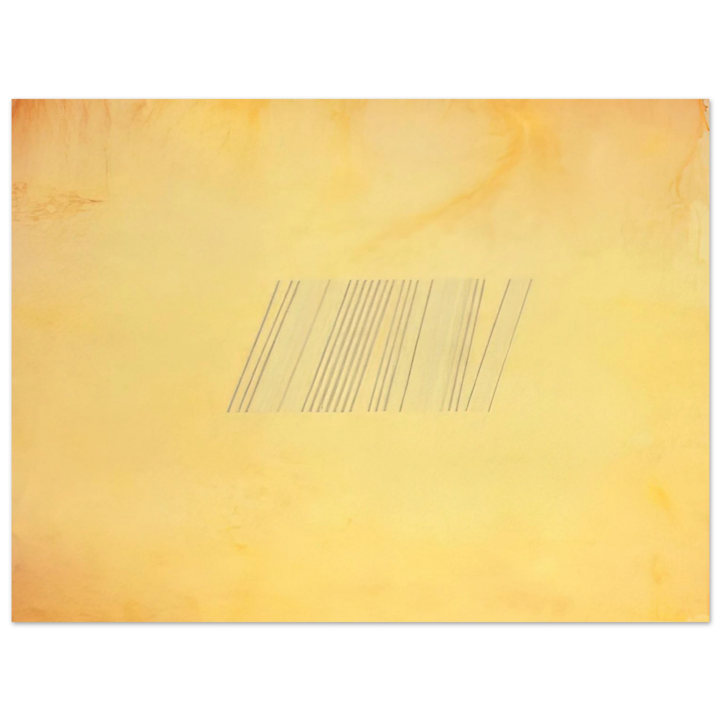 Ronnie Landfield - Blue Line Painting - 1969  75x100 cm / 30x40inches Fine Art Poster