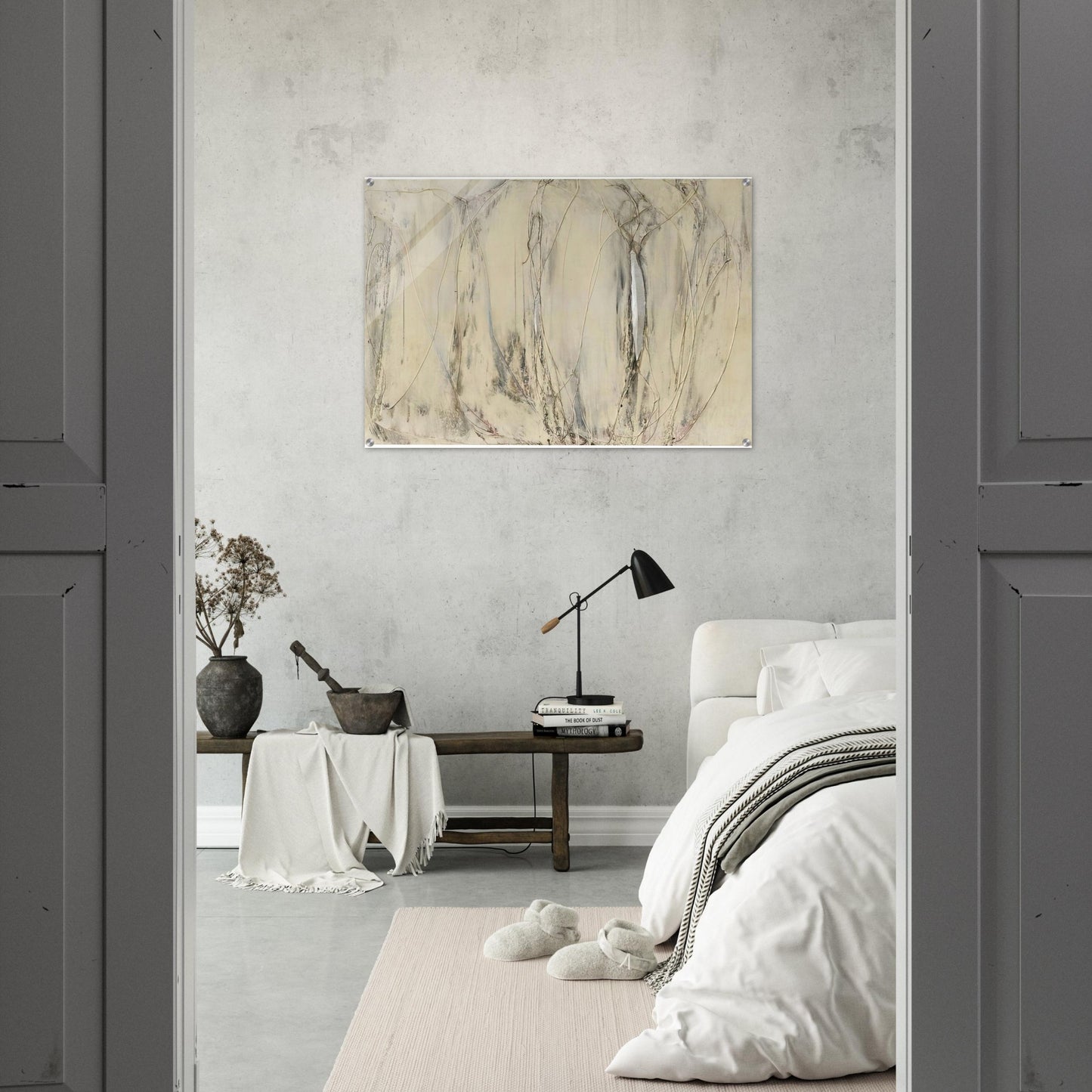 Composition - 1958 - Enrico Castellani Acrylic Print - 70x100 cm / 28x40″ inches | Enrico Castellani Wall Art | Enrico Castellani Prints