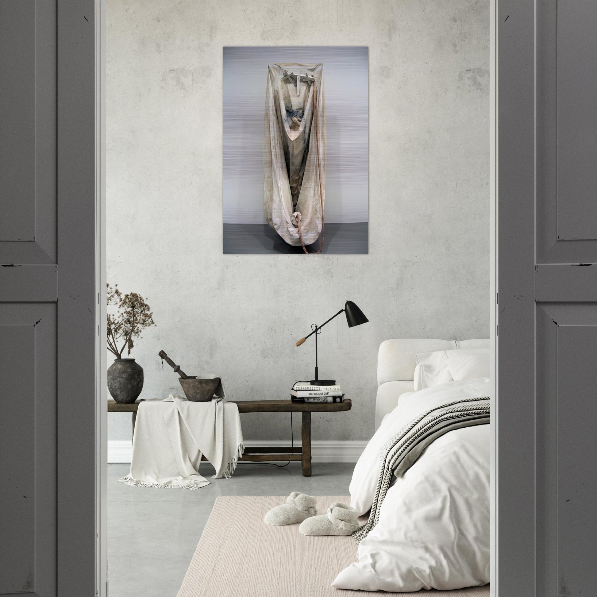 SOFT BATHTUB MODEL GHOST VERSION 1966 - Claes Oldenburg Brushed Aluminum Print - 70x100 cm / 28x40 inches | Claes Oldenburg Aluminum Print | Claes Oldenburg Prints