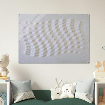 Superficie III - 1995 - Enrico Castellani Acrylic Print - 70x100 cm / 28x40″ inches | Enrico Castellani Wall Art | Enrico Castellani Prints
