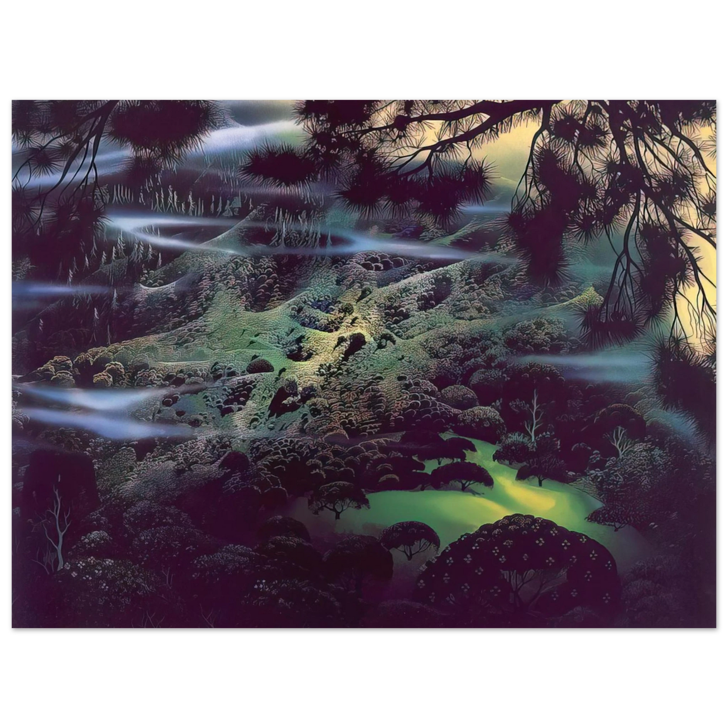 Eyvind Earle - Symphonic Fantasy  75x100 cm / 30x40inches Fine Art Poster