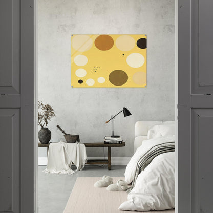 Carta celeste en amarillo n° 1 - 1953 1 - Lolo Soldevilla Acrylic Print - 70x100 cm / 28x40″ inches