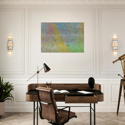 Milky Way - 1966 - Walasse Ting Brushed Aluminum Print - 70x100 cm / 28x40 inches | Walasse Ting Aluminum Print | Walasse Ting Prints