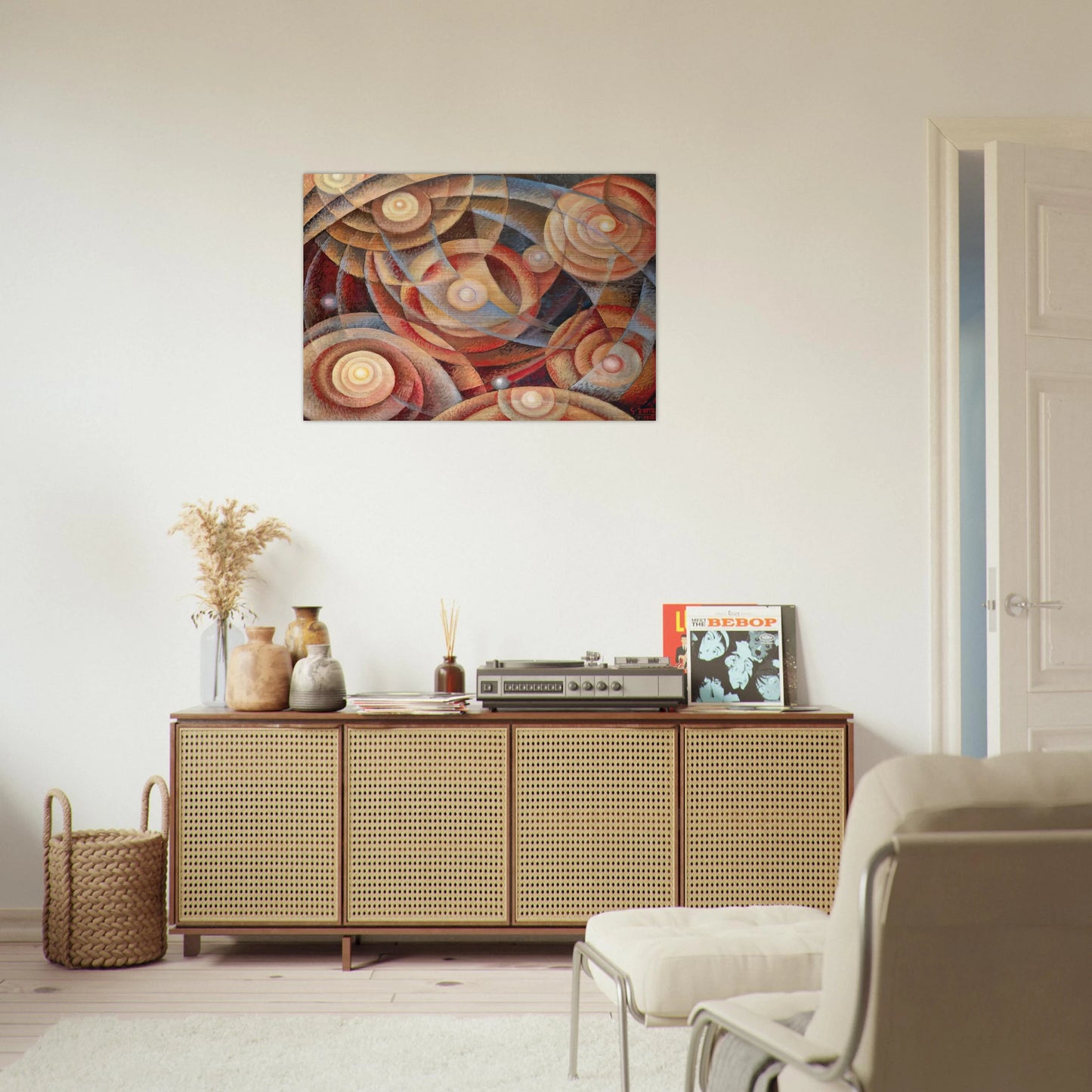 Ritmi astrali - 1916 - Gerardo Dottori Brushed Aluminum Print - 70x100 cm / 28x40 inches | Gerardo Dottori Aluminum Print | Gerardo Dottori Prints