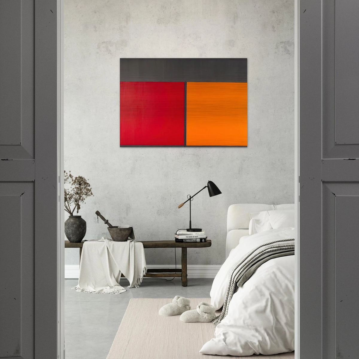 15.10.67 - 1967 - John Hoyland Brushed Aluminum Print - 70x100 cm / 28x40 inches | John Hoyland Aluminum Print | John Hoyland Prints