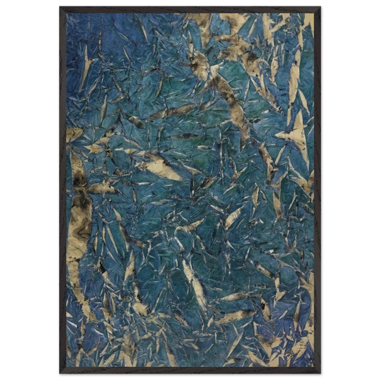 MC2 Mariale - 1962 - Simon Hantai 70x100 cm / 28x40 inches Framed Art Print – Black Wooden Frame
