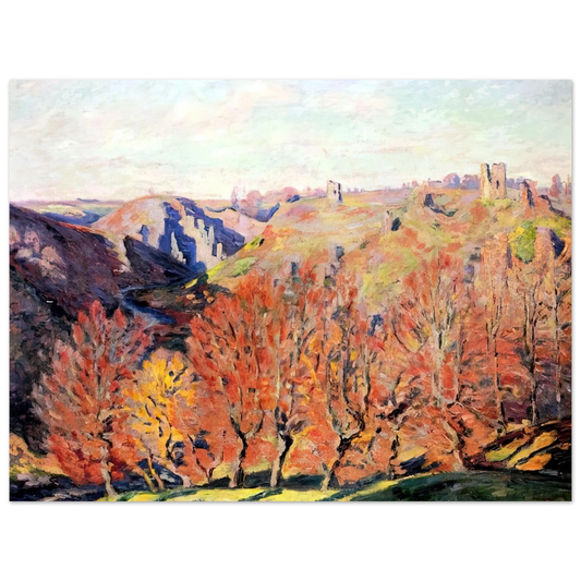 Armand Guillaumin - Les Ruines a Crozant - 1897  75x100 cm / 30x40inches Fine Art Poster