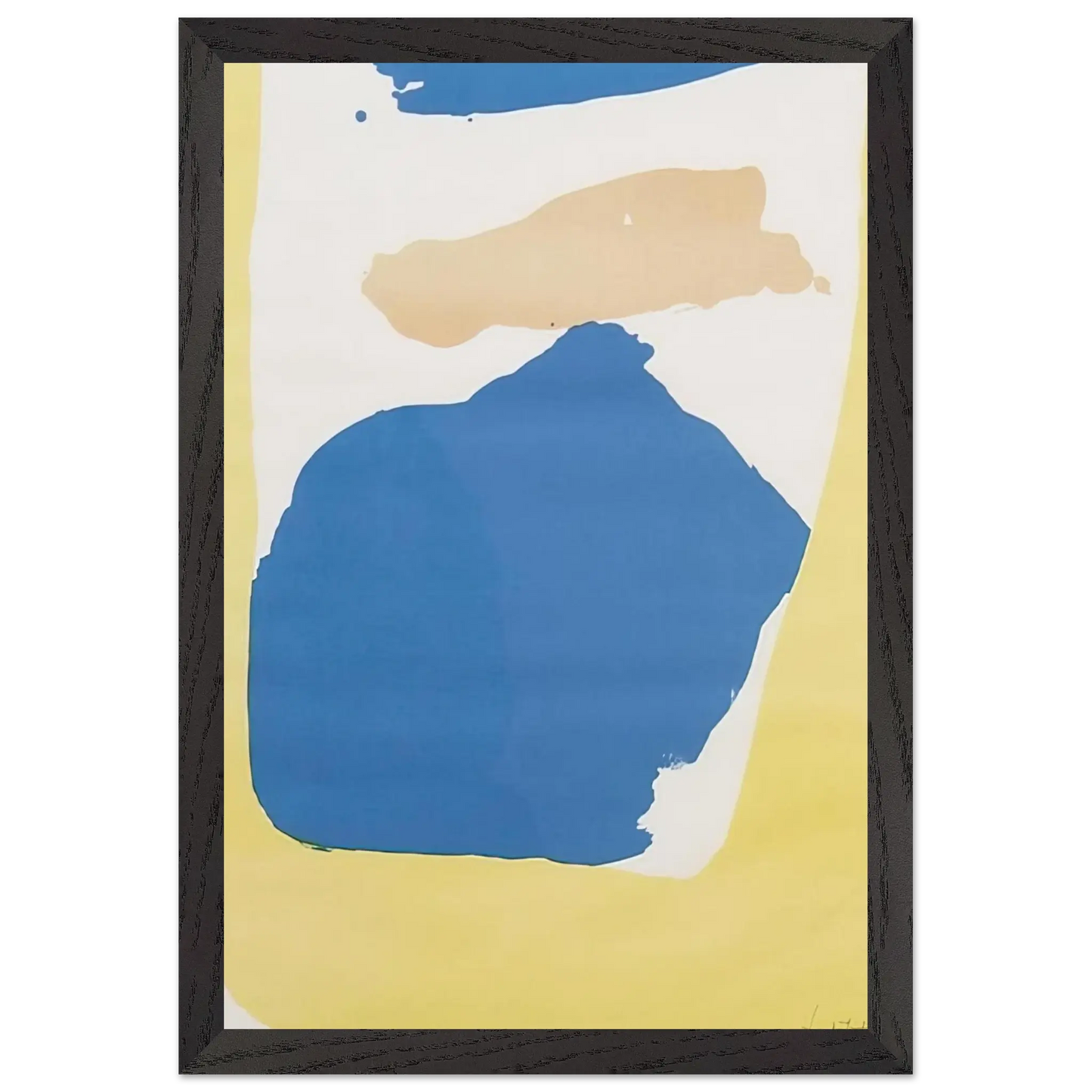 Helen Frankenthaler - Frankenthaler Preview - 1965 Wall art - A1 (59.4 x 84.1  cm) - Premium Wooden Framed Poster With Fine Art Paper - Wood frame