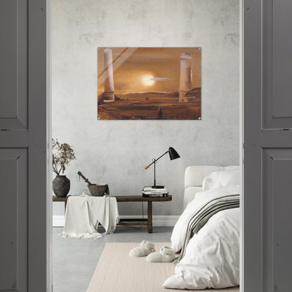 THE TOWERS - Salvador Dali Acrylic Print - 70x100 cm / 28x40″ inches | Salvador Dali Wall Art | Salvador Dali Prints