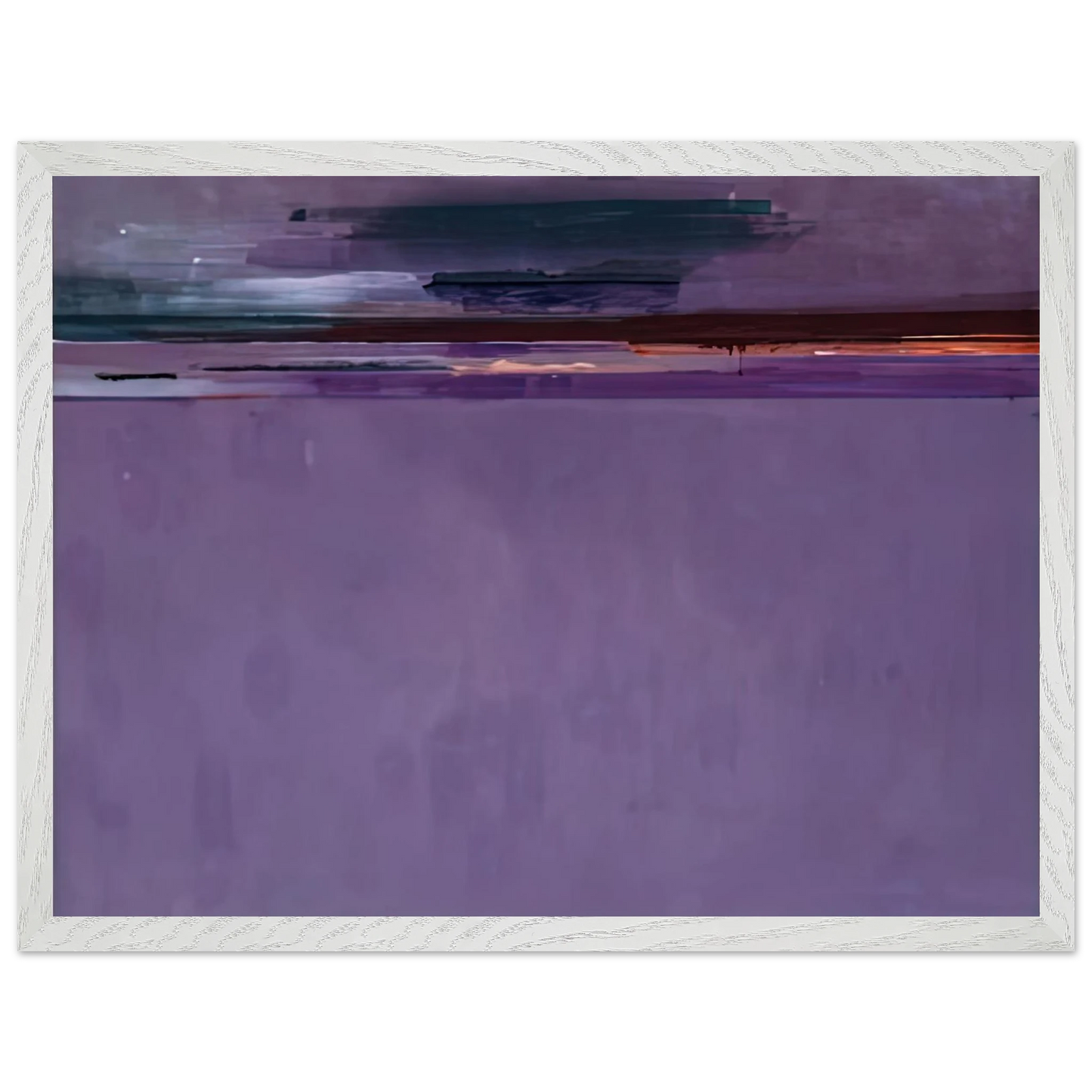 Helen Frankenthaler - The Other Side, 2002- Wall Art - 21x29.7 cm / 8x12" - Premium Wooden Framed Poster With Fine Art Paper-canvas - White frame