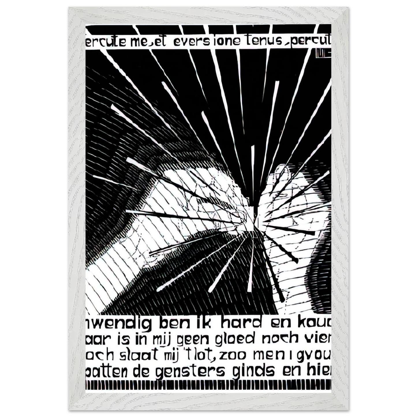 MC Escher - EMBLEMATA FLINT Wall Art - 30x40 cm / 12x16 inches - Fine Art Poster - -