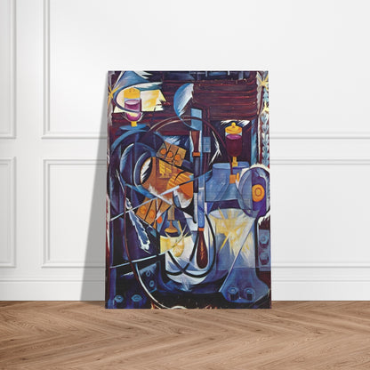 Dynamo machine - 1913 - Natalia Goncharova Brushed Aluminum Print - 70x100 cm / 28x40 inches | Natalia Goncharova Aluminum Print | Natalia Goncharova Prints