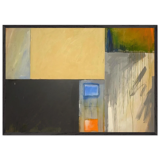 ForsythHouston - Abstract Expressionism - Mark Lancaster 70x100 cm / 28x40 inches Framed Art Print – Black Wooden Frame