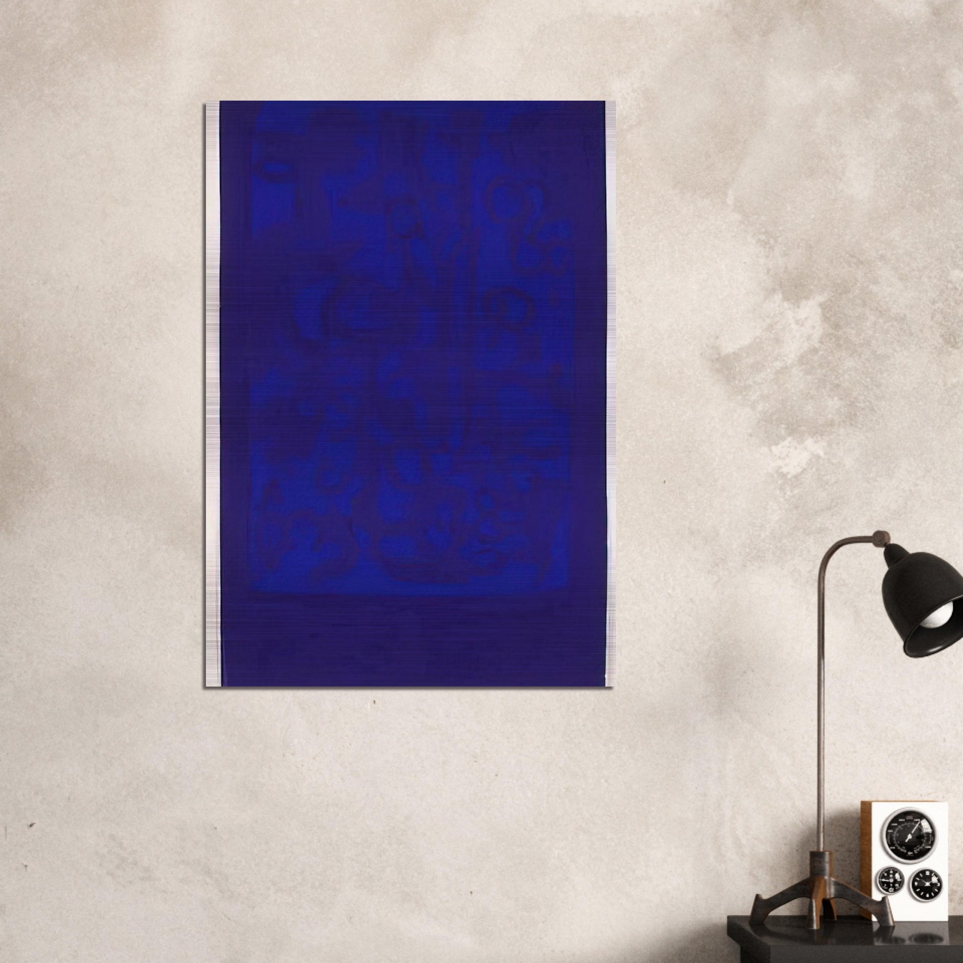 Blue Viola - 1962 - Carla Accardi Brushed Aluminum Print - 70x100 cm / 28x40 inches | Carla Accardi Aluminum Print | Carla Accardi Prints