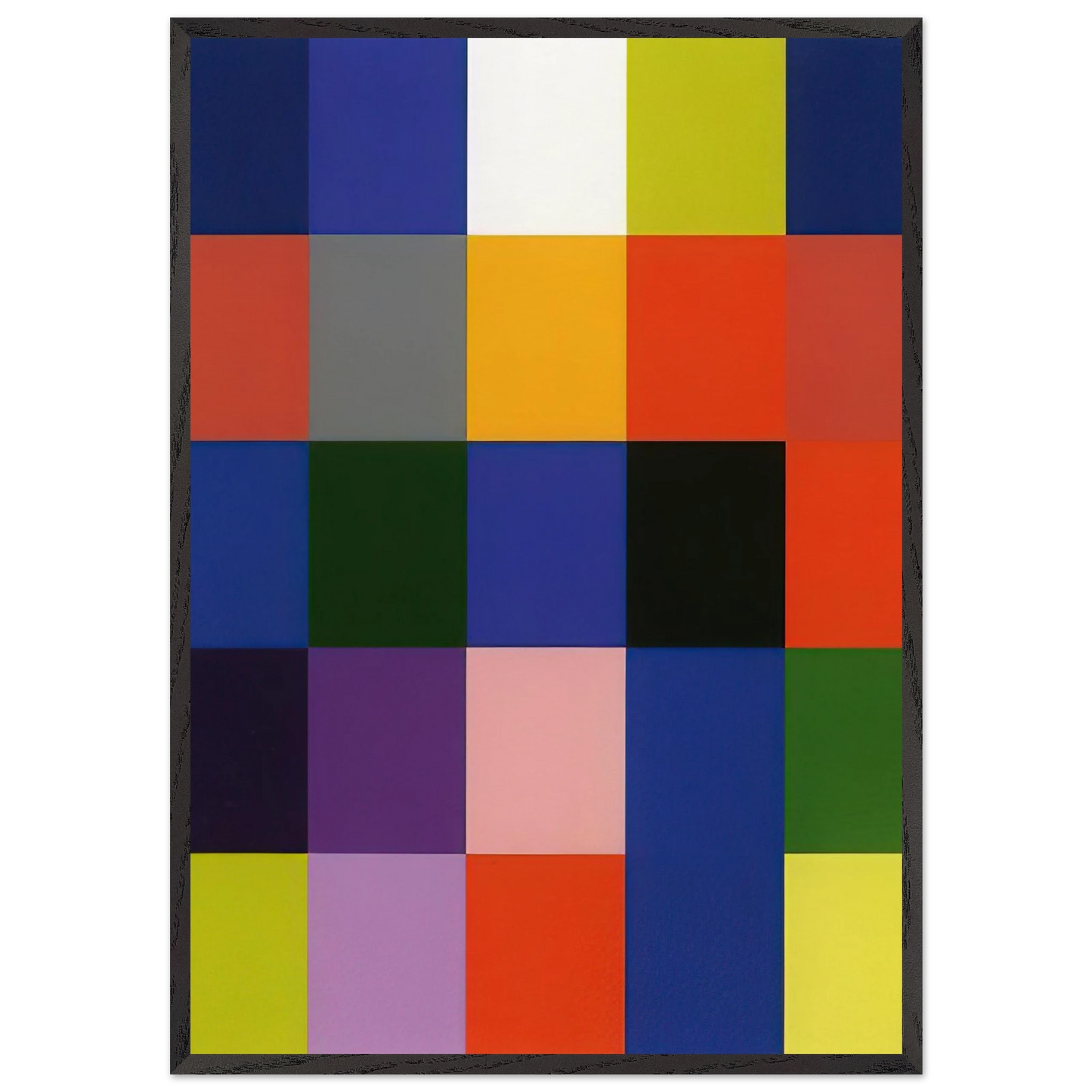 25 COLOURS 2007 - Gerhard Richter 70x100 cm / 28x40 inches Framed Art Print – Black Wooden Frame