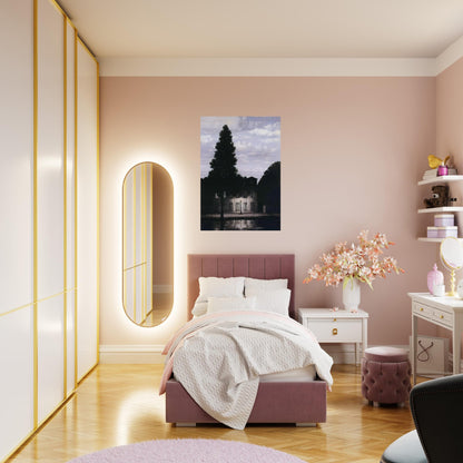THE EMPIRE OF LIGHTS 1954 - Rene Magritte Brushed Aluminum Print - 70x100 cm / 28x40 inches | Rene Magritte Aluminum Print | Rene Magritte Prints