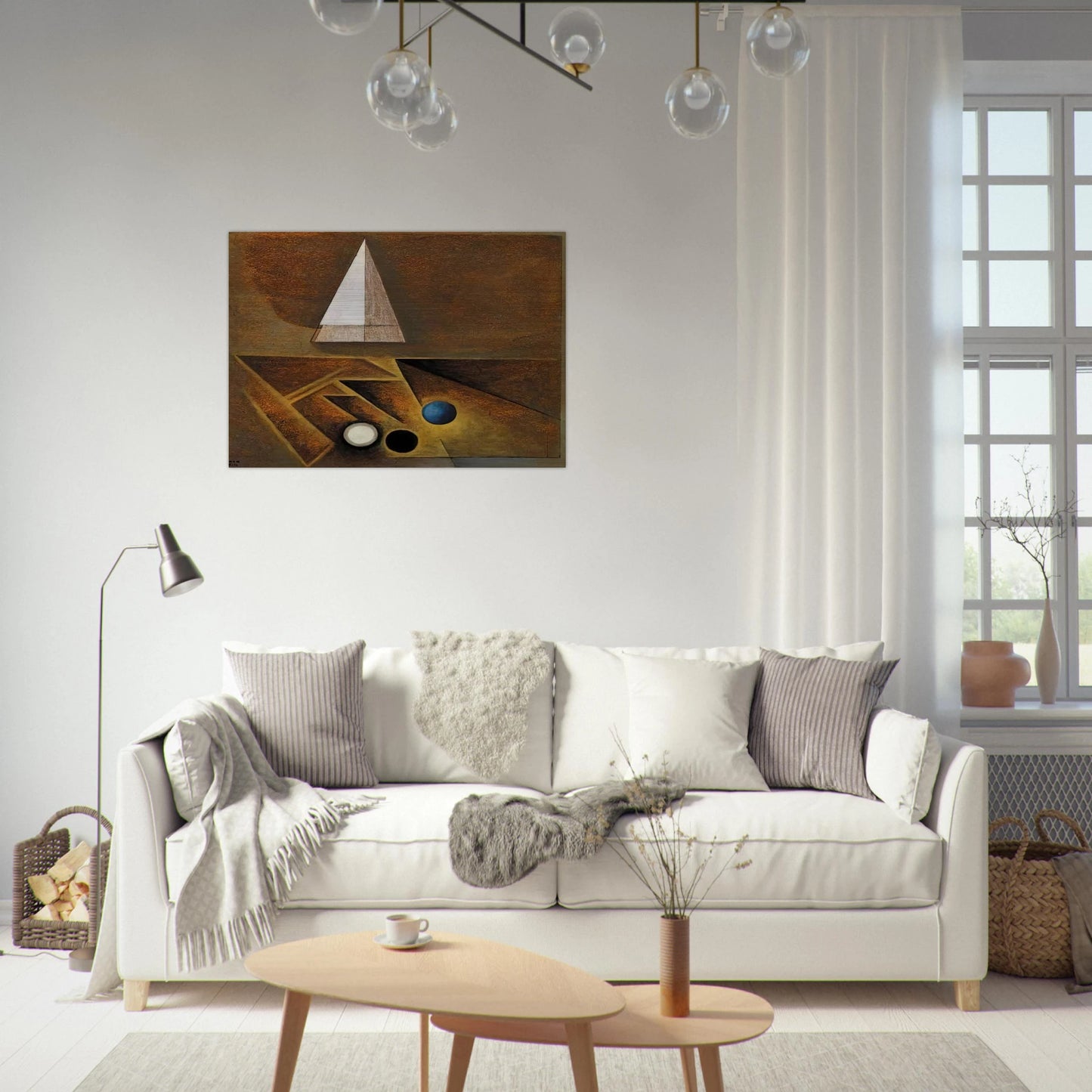 Sketch Painted in Santa Fe, New Mexico - 1944 - Lawren Harris Brushed Aluminum Print - 70x100 cm / 28x40 inches | Lawren Harris Aluminum Print | Lawren Harris Prints