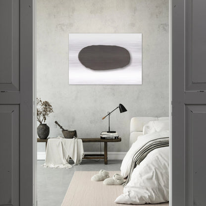 Graue Scheibe - 1970 - Blinky Palermo Brushed Aluminum Print - 70x100 cm / 28x40 inches | Blinky Palermo Aluminum Print | Blinky Palermo Prints