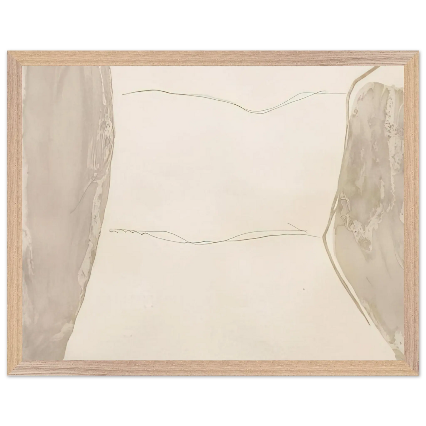 Helen Frankenthaler - Ponti - 1973 Wall art - 70x100 cm / 28x40 Inches - Premium Wooden Framed Poster With Fine Art Paper - Wood frame