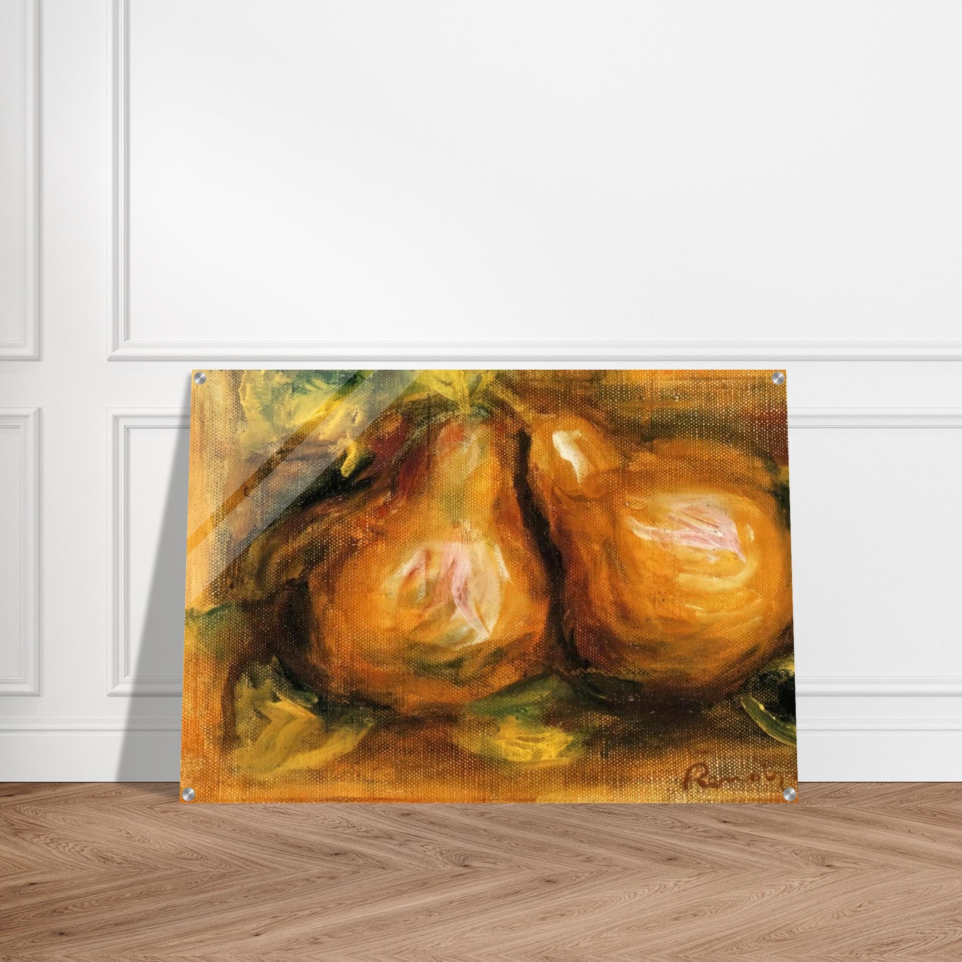 Pears - Pierre-Auguste Renoir Acrylic Print - 70x100 cm / 28x40″ inches | Pierre-Auguste Renoir Wall Art | Pierre-Auguste Renoir Prints