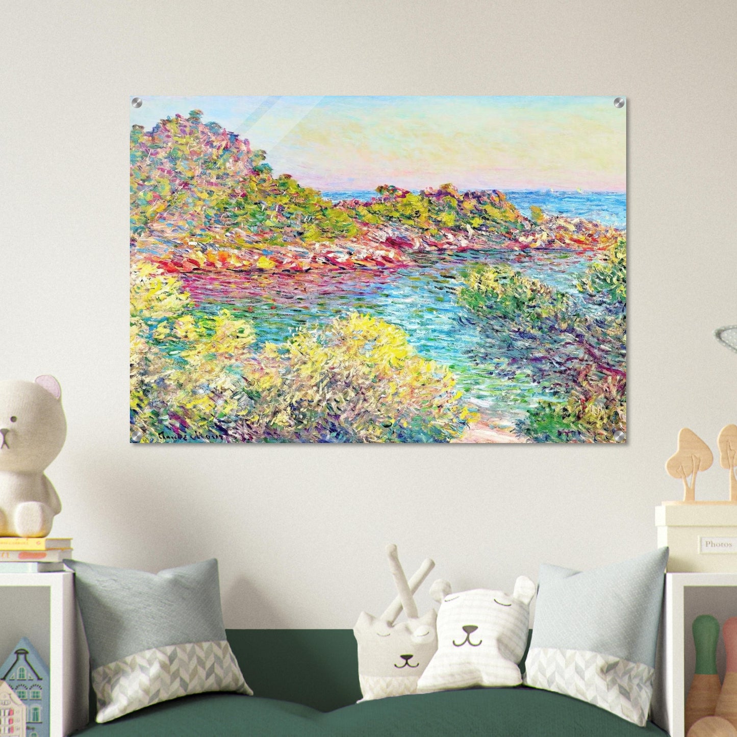 Landscape near Montecarlo - claude monet Acrylic Print - 70x100 cm / 28x40″ inches | claude monet Wall Art | claude monet Prints