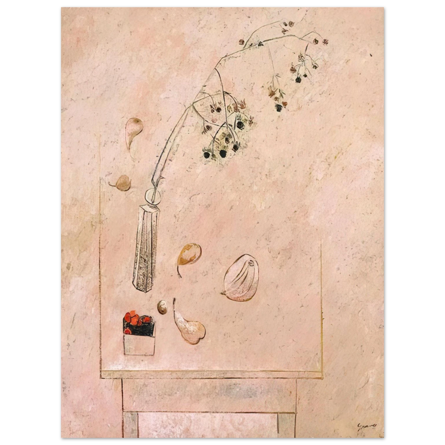 Morris Graves - August Still Life - 1952  75x100 cm / 30x40inches Fine Art Poster