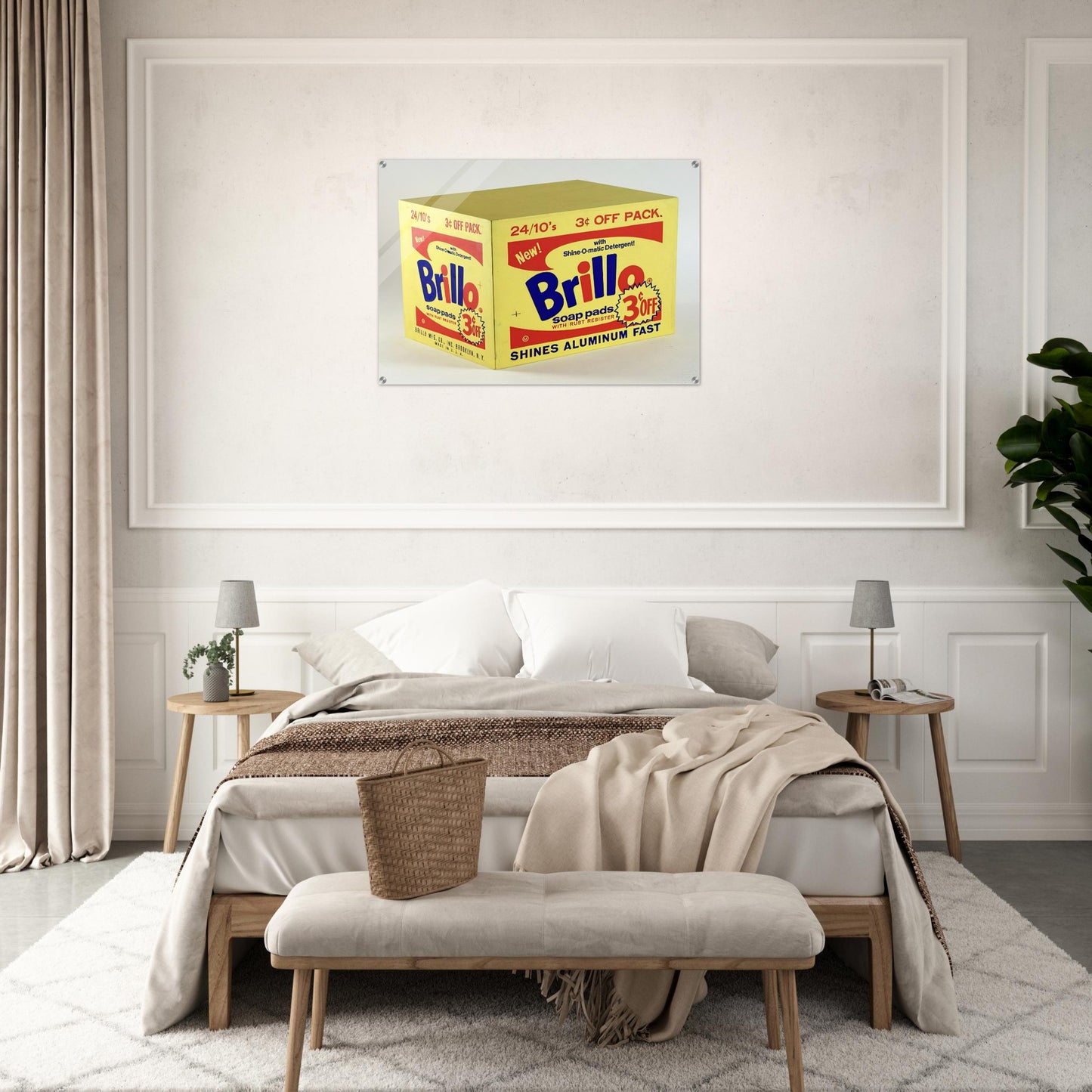 Brillo Box  3c Off  - Andy Warhol Acrylic Print - 70x100 cm / 28x40″ inches
