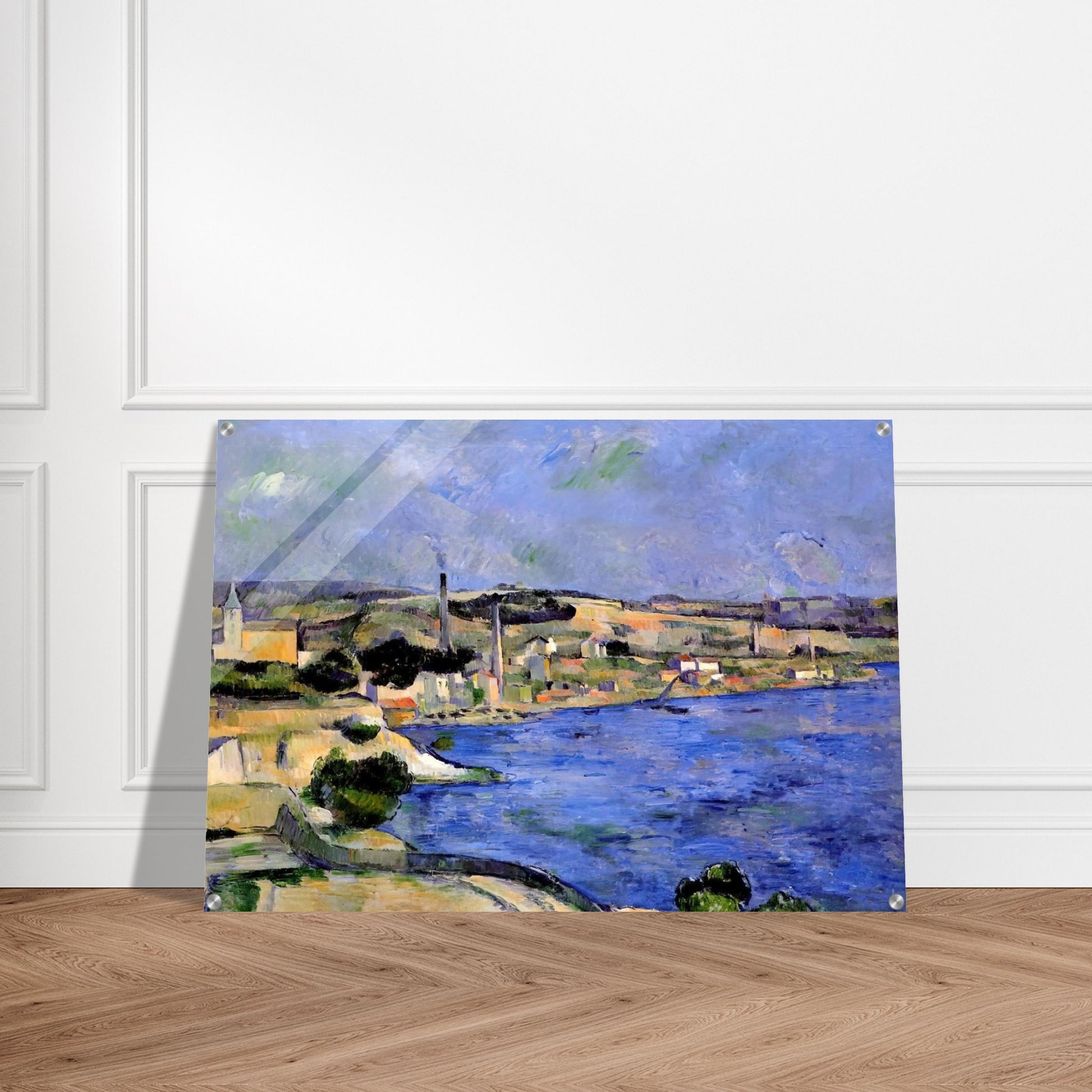 The Bay of l'Estaque and Saint-Henri - Paul Cézanne Acrylic Print - 70x100 cm / 28x40″ inches