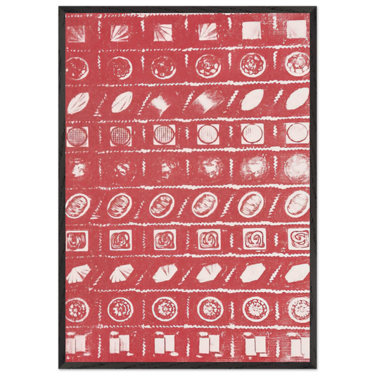 Candy Box - Andy Warhol 70x100 cm / 28x40 inches Framed Art Print – Black Wooden Frame