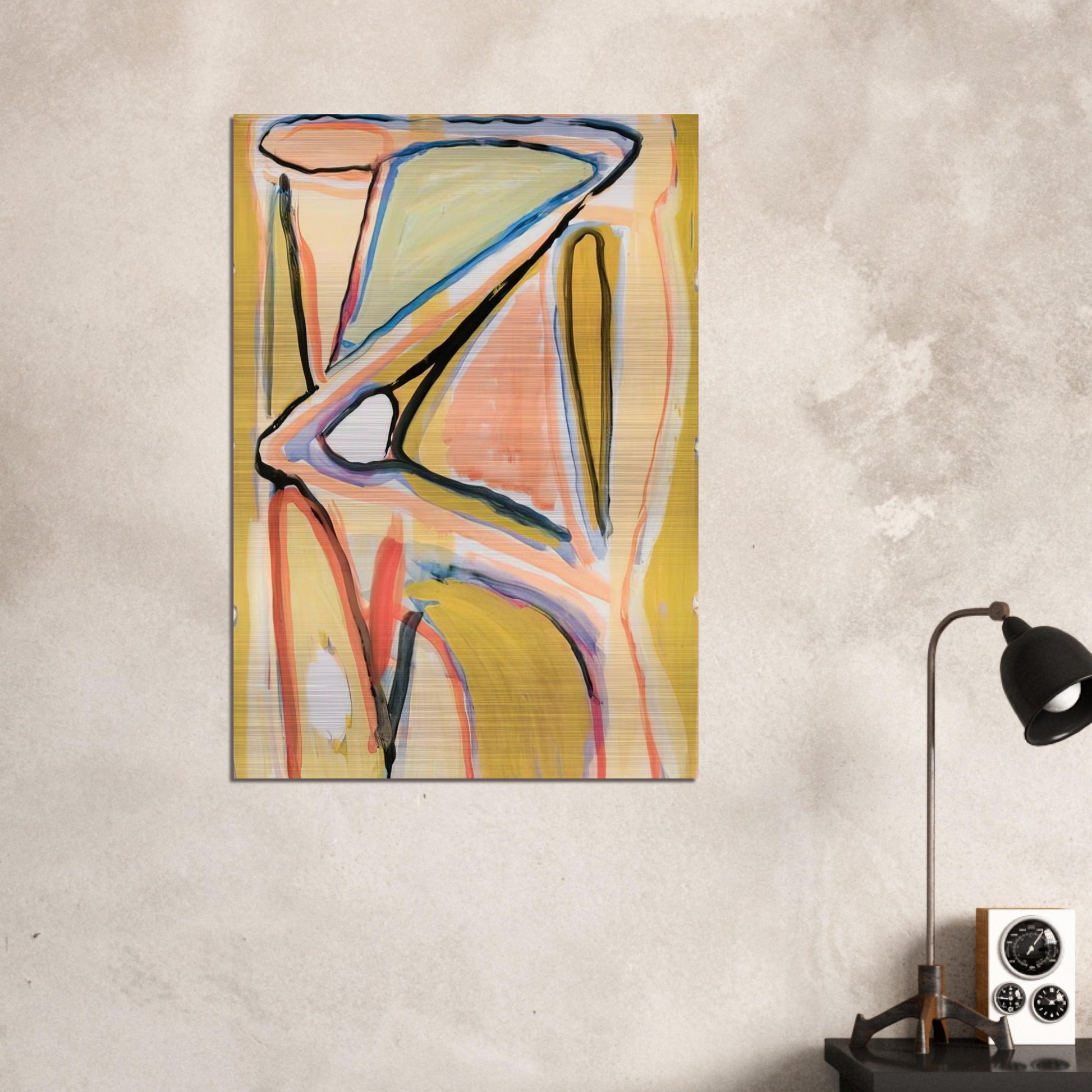 Composition - 1967 - Bram van Velde Brushed Aluminum Print - 70x100 cm / 28x40 inches | Bram van Velde Aluminum Print | Bram van Velde Prints